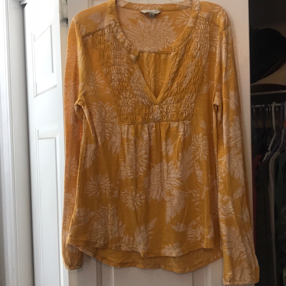 Lucky Brand Hi-lo floral top